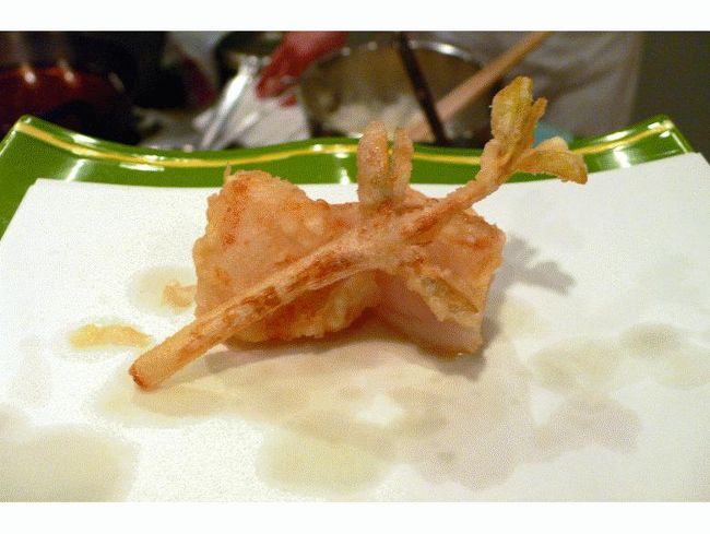 アーモンドの芽とホタテ