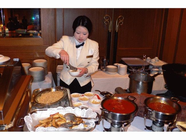 パスタ実演コーナー 