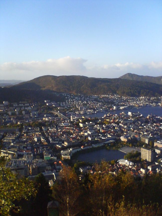 眼下に広がっているのがベルゲンの中心地です。