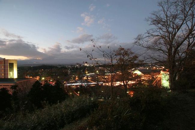 １７時少し前にイルミネーションが点灯しました。