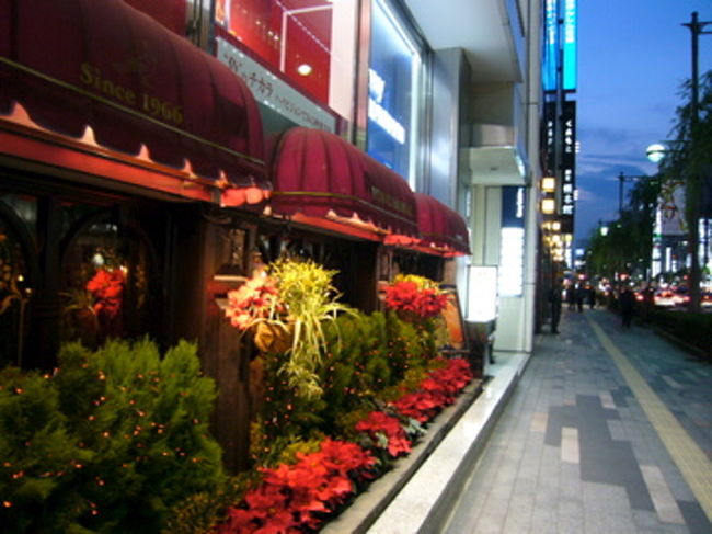 街全体がクリスマスカラーになっていると言った感じ。<br /><br />やっぱり銀座はごみごみしていないので、歩き易い！<br />お買い物もし易いです。