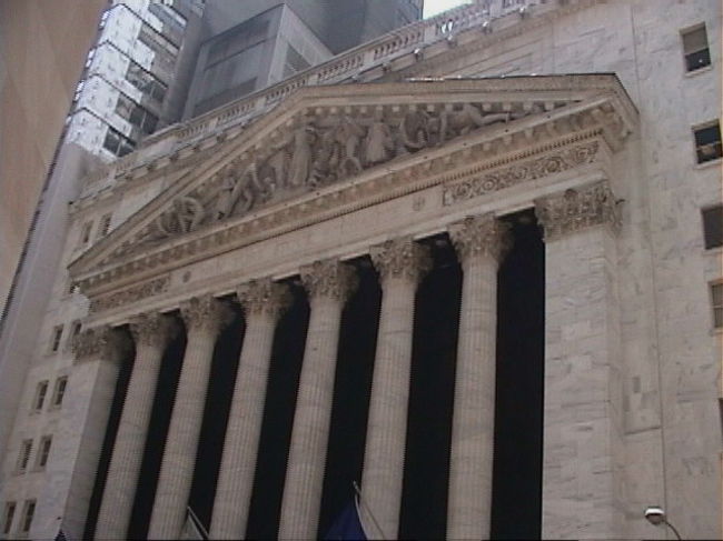 ニューヨーク証券取引所ーＮＹＳＥ<br />中は撮影禁止・・外観のみ・・<br />