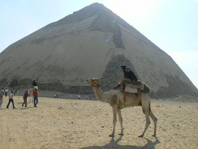 ラクダに乗った警備員