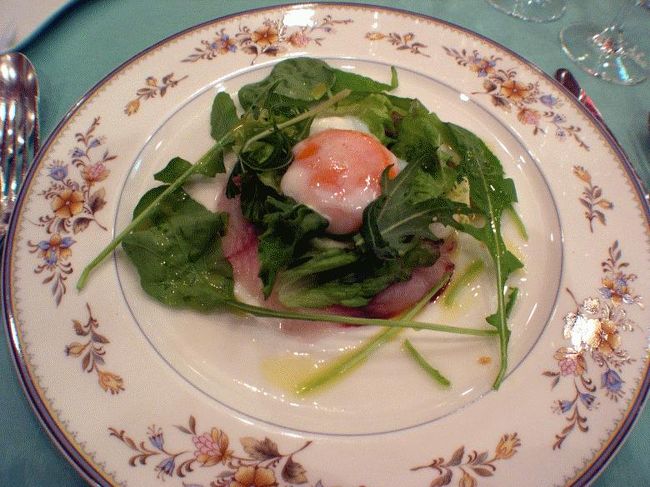 白身魚のカルパッチョ卵ソース<br />