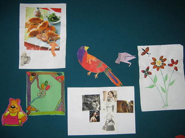 <br />日本人の残して行ってくれた雑誌を<br />切り抜いて張ったものが飾ってありました。<br />子供達はとても喜んでやるそうです。<br /><br />