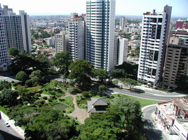 ホテルよりクリチバの町を望む