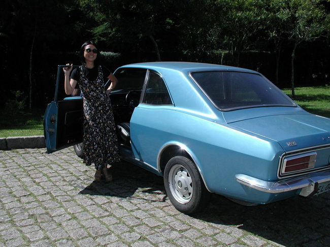 シンポジウムでの通訳、M子。彼女のFORDでクリチバの町を案内してもらった。