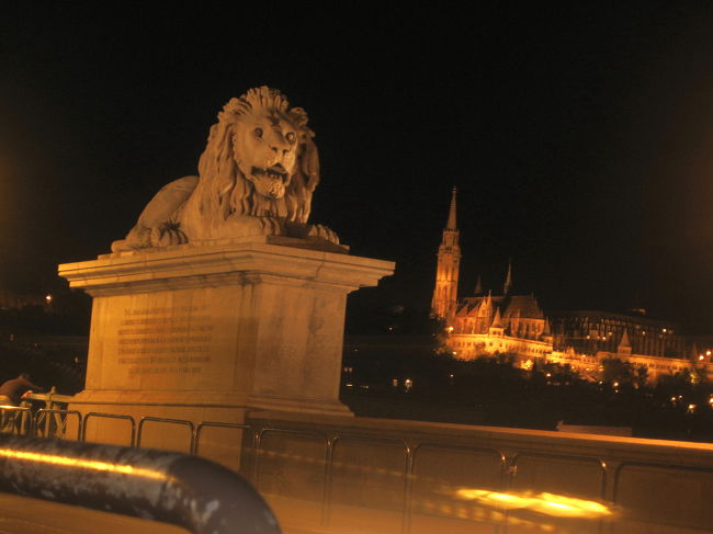 鎖橋のライオン像とマーチャーシュ教会<br /><br />でももちろん、本当に撮りたかった写真もちゃんと撮りました。