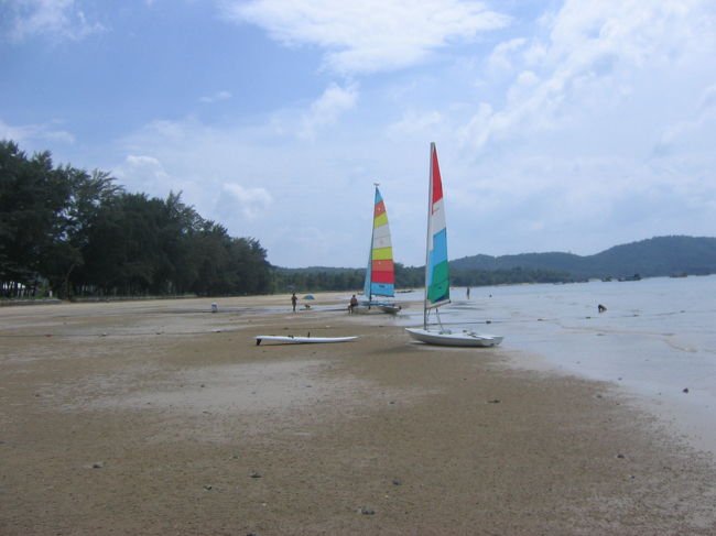 シェラトンホテルのビーチ。