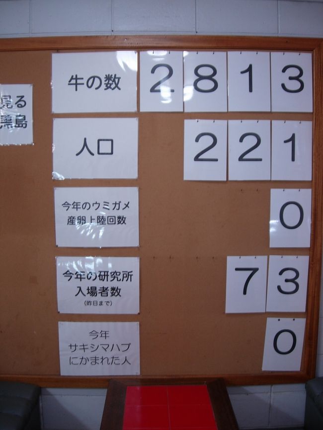 黒島研究所の入り口。<br />自分は74番目。