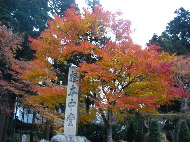 その後高速（？）みたいなところを車で走って，比叡山延暦寺まではしりました。日も暮れかかっていたので早足で・・・なのであまり写真がありません。