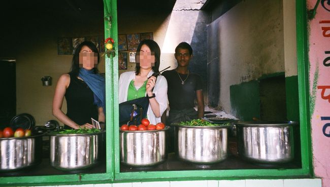 厨房の中にも入れてもらいました♪