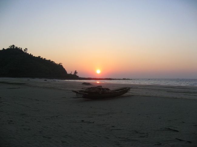 カンターヤービーチの夕日。