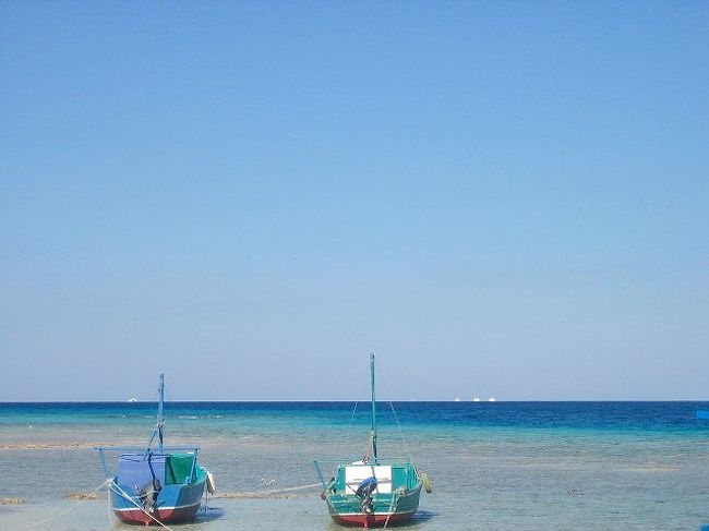 船の色が素敵！