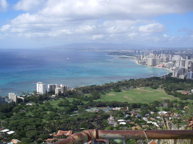 ダイヤモンドヘッド頂上からの眺望