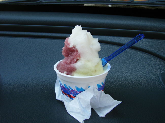 そして私はワインのアイスクリームを食べる事が出来たのでした。ちゃんと赤ワインの渋みもあって美味しかった。