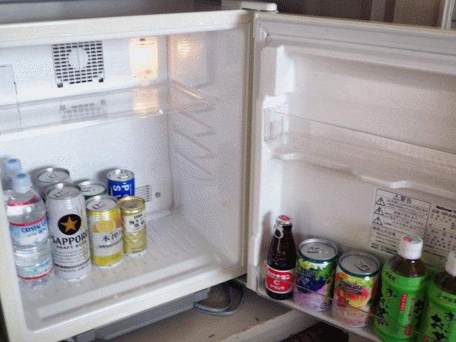 持ち込みスペースがいっぱいの冷蔵庫<br />