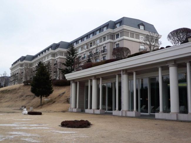 小さな雪だるまが残っていました