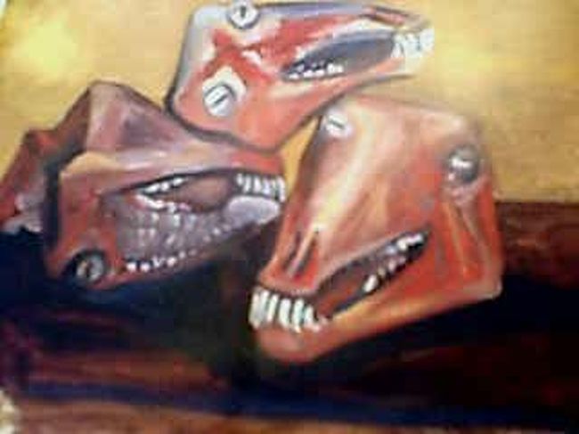 同市場にて、羊の顔の皮をはがした、目の玉むきだしの頭を見ました・・・衝撃でした。<br /><br />翌日行ったピカソ美術館に、同じようなものが・・・<br />