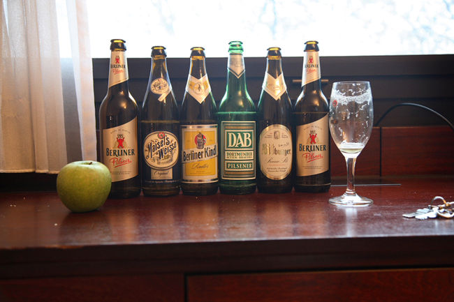 あふれるビール。<br />（これだけで日本では値段にして生大1杯ぐらいでしょうか）