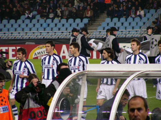 そして試合前のソシエダの皆様その１。<br />もう3年も前なので今はいない選手が多いですが（苦笑）