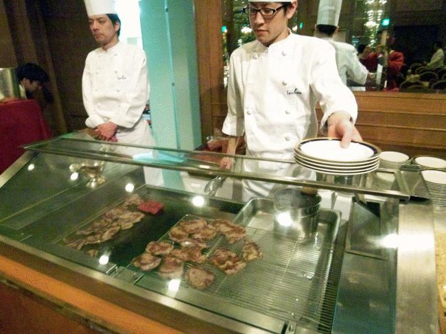 ステーキ実演コーナー