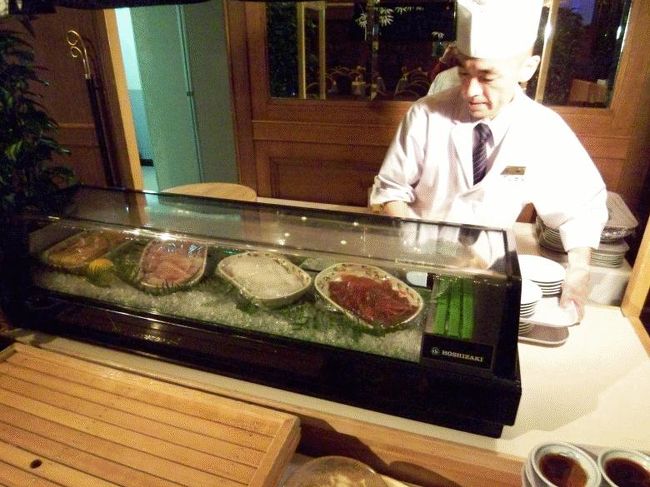 ネタはずけ鮪・イカ・海老・玉<br />握りは全てサビ抜きでした