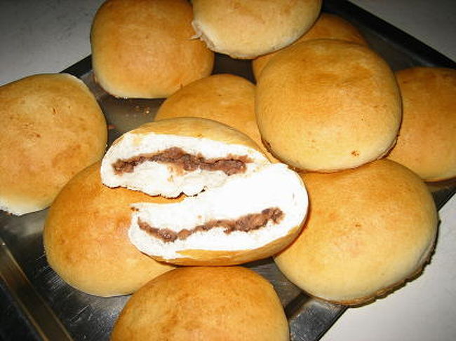 さて<br />あんフランスが<br />できあがりました。