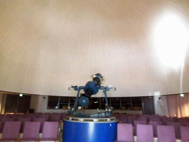 2.月光天文台 地学資料館 4億8千万年前の日本最古の化石 プラネタリウム館 ミノルタ11mドーム