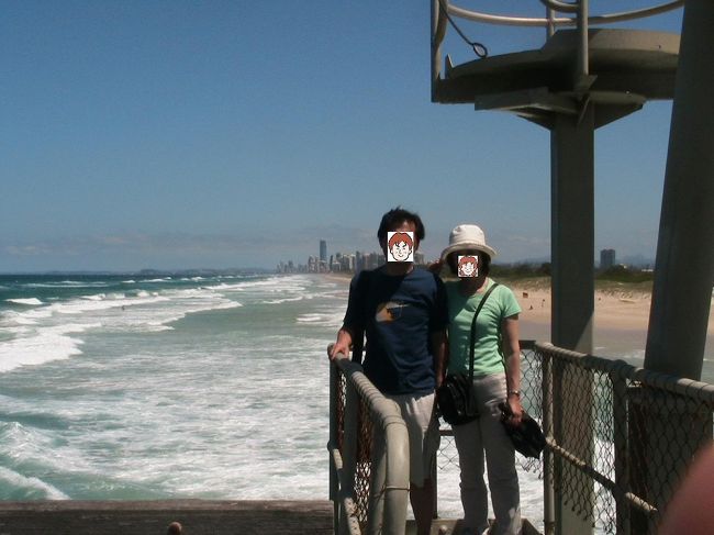 大桟橋の上です。