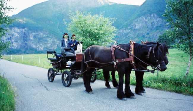 馬車に乗ってフロムのミニツアー。