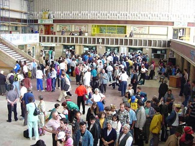 ブダぺスト駅<br />チュウリッヒから列車に乗ってハンガリーの首都ブダペストの駅に着いた、