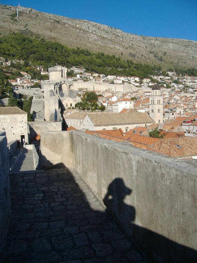 ドブロクニク旧市街の城壁