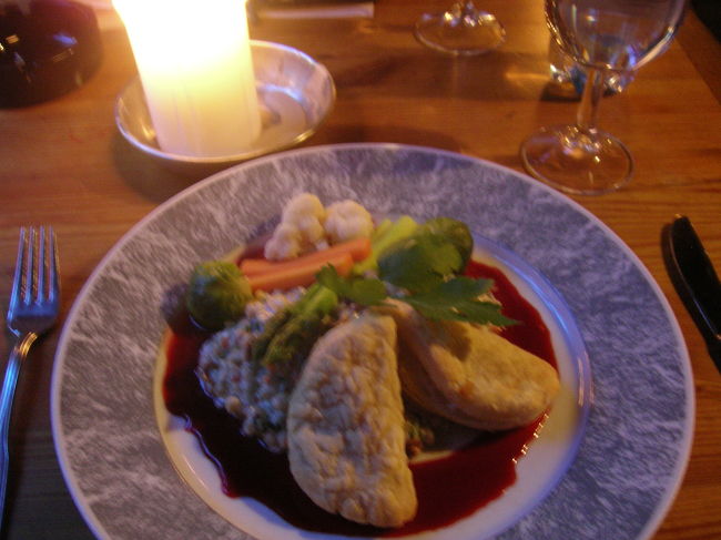 【オオムギ・天然チャンタレッレ・リゾット焼飯】<br />長い名前...<br />