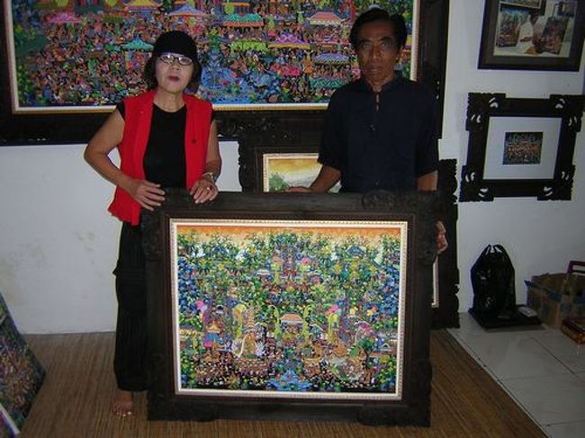 バリ島 有名作家　絵画 バリ島 有名作家 絵画（バリ島一の画家による絵画）