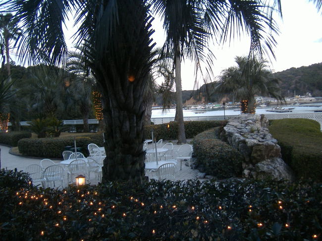 レストランからの夕景色