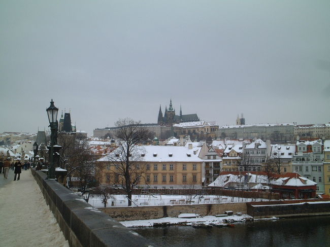 カレル橋よりプラハ城を望む
