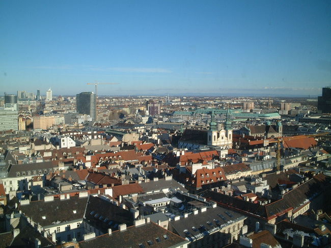 シュテファン大聖堂より望むウィーンの街並み