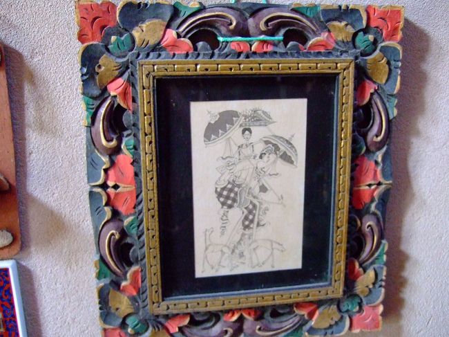 レンボカンの小さな雑貨屋さんで見つけました。名も無い画家の作品かも知れませんが、デッサンです。<br />私の好きな作品です。<br /><br />可能であれば是非、探して、会いたい人でもあります。