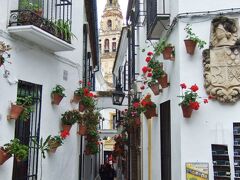 １１：２７
フローレスの路地 「 花の小径 Calleja de las flores 」 から
アルミナル塔（ミナレット）を望む人気の撮影スポット !