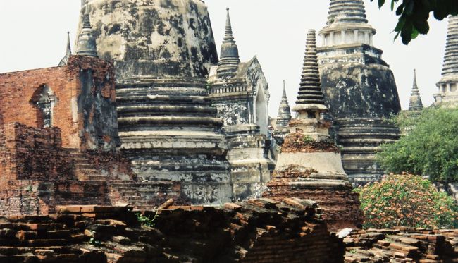 アユタヤ遺跡の写真
