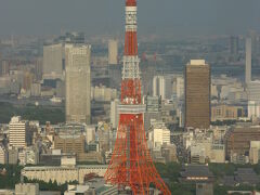 窓から東京タワーが見下ろせました。
