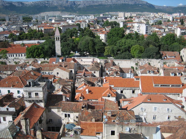 鐘楼からのスプリットの街並み