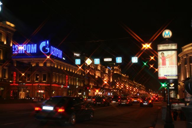 ロシアの旅①出発～サンクトペテルブルクの夜景✈ฺ』サンクト