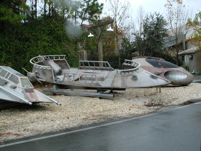 バックロットツアー帰り道で<br />STAR WARS