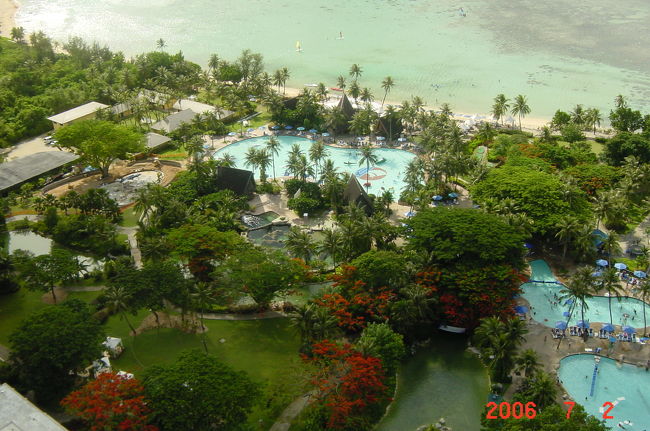 最上階のラウンジから見えた景色