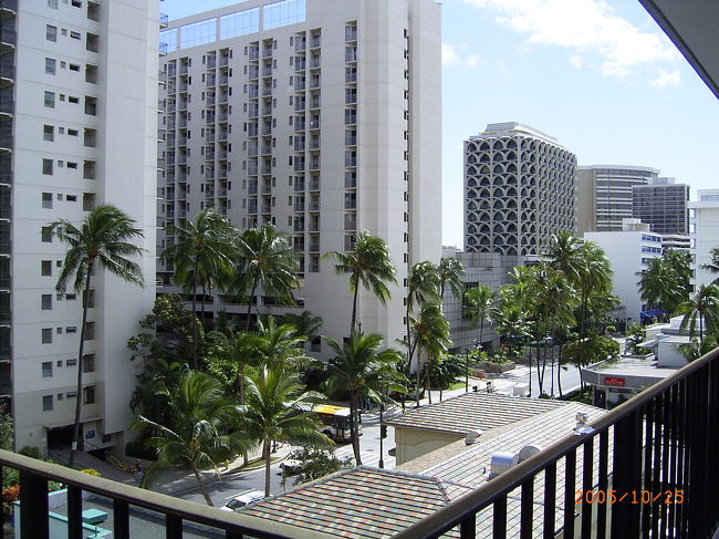 ホテルから見える景色