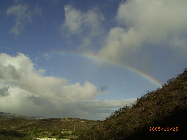 虹が見えた！！<br />疲れが飛ぶね