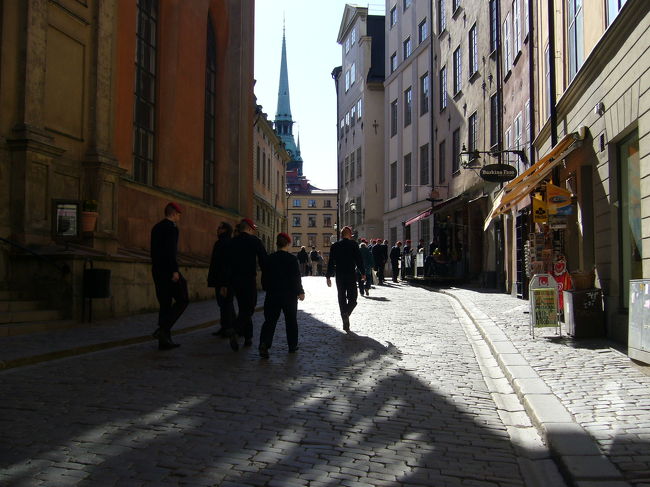 王宮で？働く方々もこれからランチのようです