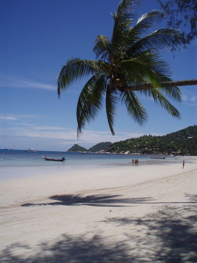 チュンポンから船で２時間、タオ島に到着。<br />リゾート地らしく、外国人が多い。<br /><br />空は青空、海は青くて、浜辺は白い。<br />とーっても美しい。<br /><br /><br /><br /><br /><br />